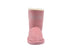 bebe Girls Big Kid Mid Calf Easy Pull-On Microsuede Winter Boots Embellished with Sparkly Rhinestones and Faux Fur Trim