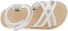 Girl's Strappy Open-Toe Ankle Strap Flat Sandals with Clear Vinyl Straps