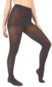 Marilyn Monroe Womens Ladies 3Pack Footed Opaque Tights With Lip Embroidery (See More Colors and Sizes)