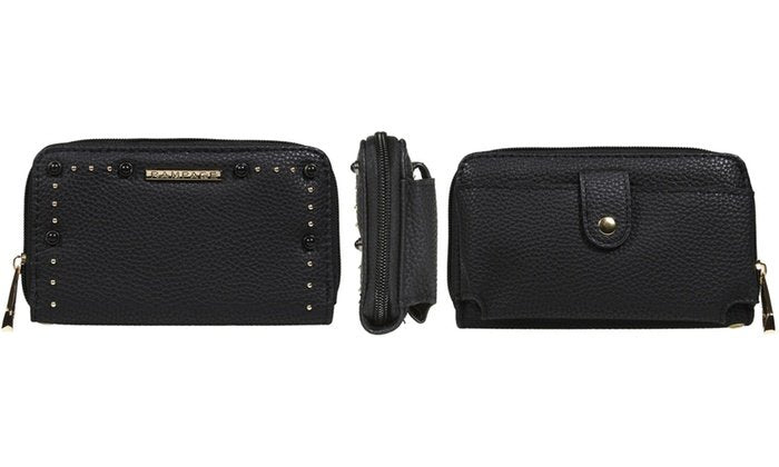 RAMPAGE Zip Around Wallet with Back Pocket for Smart Phone