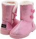 bebe Girls’ Shimmery Winter boot with Fur Trim (Toddler/Little Girl/Big Girl)