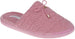 Laundry Womens Fluffy And Comfy Quilted Faux Fur Slippers With Bow & Metal Logo Charm