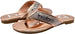 bebe Girls’ Big Kid Glitter Strap Flip Flop Thong Slide Sandal with Metallic Footbed - Fashion Summer Bling Shoes