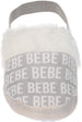bebe Girl's Fashionable Microsuede Slippers With Elastic Back Fluffy Indoor Slippers For Girls