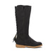 Sara Z Girls Western Lace up Back Tassel Knee High Riding Boots with Side Zip