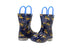 Revo Toddler Boys Rainboot Cute Animal Printed with Easy-On Handles Waterproof Shoes