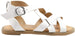 Rampage Girls' Big Kid Slip-On Strappy Sandals with Studded Welt Detail, Open-Toe Flat Fashion Summer Shoes