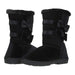 Chatties Women's 10" Velvet Winter Boots Fur Trimming Bow Accents Casual Mid-Calf