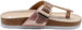 bebe Girls Big Kid Rhinestone Footbed Slide Sandal with Shimmer Fabric Strap - Fashion Summer Shoes