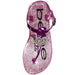 bebe Girls Jelly Thong Slingback Flat Sandal with Rhinestone Blossom (See More Colors and Sizes)