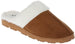 Women's Warm and Comfy Microsuede Slipper with Faux Fur Collar