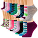 20 Pairs Chatties Low Cut Women Sock Athletic No-Show Size 9-11 - Assorted
