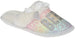bebe Girls Fluffy And Cute Scuff Glitter Slippers With Faux Fur Satin Bow