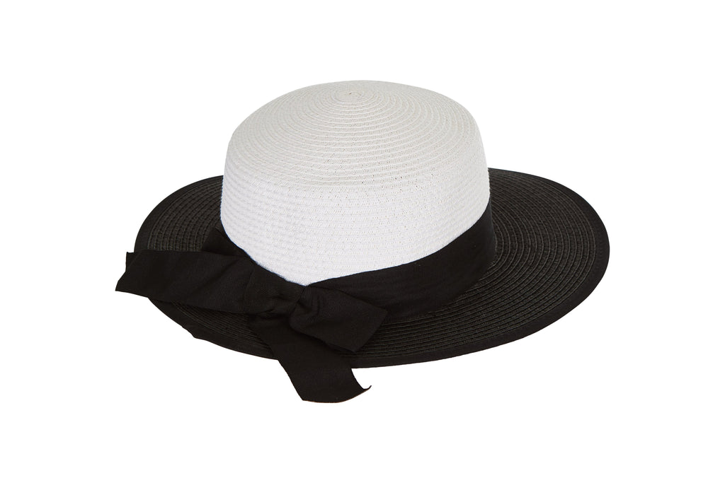 Laundry by Design Women Summer Beach With Back Bow Full Brim Fashion Straw Hat