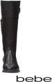 bebe Girls Riding Boots with Medallion 12 Black/Gold