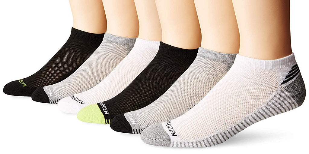 Steve Madden Men's Cushioned Mesh Top Athletic Low Cuts (6 or 12 Pack)