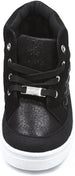 bebe Kids Toddlers Girls Quilted High Top Sneakers with Metallic Shimmer (See More Colors and Sizes)