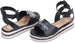 bebe Girls Big Kid Flatform Sandal with Chunky Glitter Sole and Ankle Strap Open Toe Fashion Summer Bling Shoes