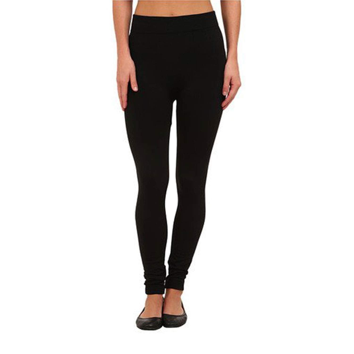 Nicole Miller Fleece Lined Seamless Leggings - Black - S/M – Trendilize