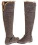 Sara Z Ladies Over The Knee Microsuede Fur Lined Boot (Grey), Size 11