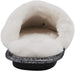 bebe Girls' Big Kid Slip On Flip Sequin Plush Slippers with Faux Fur Trim, Cute Shimmer Bling Flat Shoes for Indoor, Outdoor Use