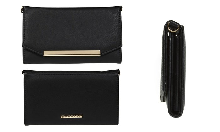 RAMPAGE Wallet with a Crossbody Strap