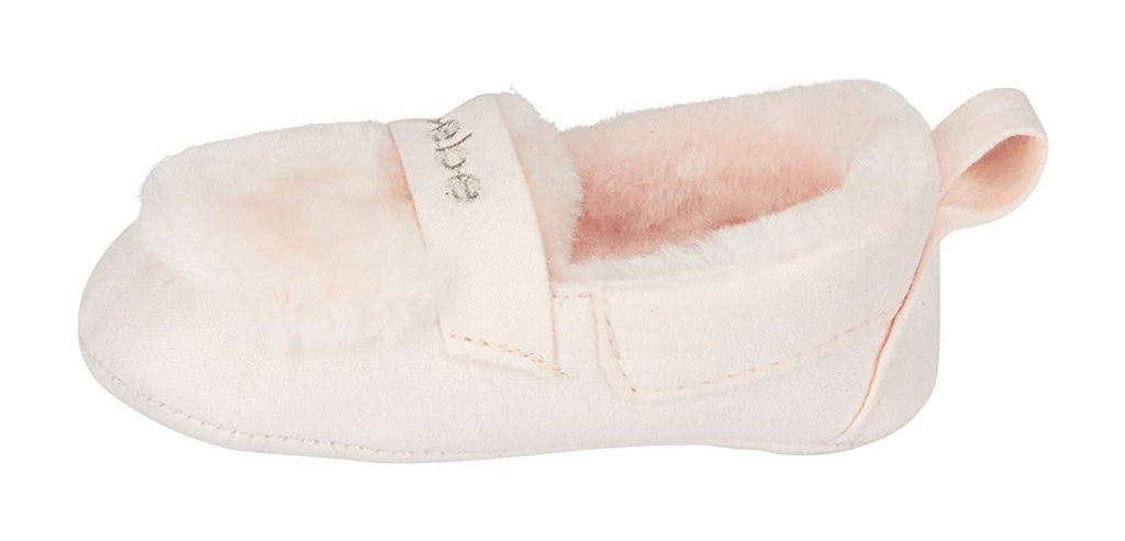 bebe Infant Girls Moccasin Slippers with Faux Fur Lightweight Slip-On Shoes
