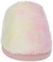 Women's Warm and Comfy Tie Dye Faux Fur Slipper
