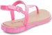 dELiAs Girls Big Kid PCU Glitter Thong Slide Sandal with Adjustable Back Strap - Fashion Summer Shoes
