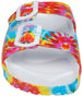 Women's Colorful Double Buckle Strap Footbed Slide Sandals, Comfortable Fashion Flats