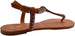 Gold Toe Womenâ€™s Rhinestone T-Strap Sandal with Back Straps - Open Toe Fashion Bling Summer Slide Shoe