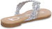 bebe Girlsâ€™ Big Kid Metallic Braided Flip Flop Thong Slide Sandal - Fashion Summer Slipper Shoe