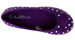 Chatties Girls Printed Canvas Espadrille Flats Size 1/2 - Purple Polka Dots
