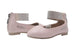bebe Toddler Girls Ballet Flats Slip On Sandals with Rhienstone Ankle Strap