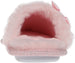 bebe Girls Fluffy And Cute Scuff Glitter Slippers With Faux Fur Satin Bow