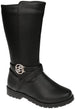 bebe Girls Riding Boot With Bebe Rhinestone Medallion Details