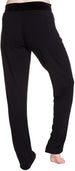 Steve Madden Rayon Jersey Knit Sleep Pants with Velvet Knit Waistband Jet Black - Small