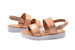 bebe Toddler Girls Fashion Sandals Holographic Slingback Flats with Scalloped Edges