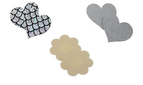 Adhesive Silicone and Petal Nipple Covers Breast Pasties