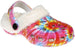 Rampage Girl's Fuzzy and Warm Printed Clogs with Sherpa Lining