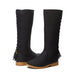 Sara Z Girls Western Lace up Back Tassel Knee High Riding Boots with Side Zip