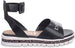 bebe Girls Big Kid Flatform Sandal with Chunky Glitter Sole and Ankle Strap Open Toe Fashion Summer Bling Shoes
