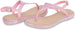 dELiAs Girls Big Kid PCU Glitter Thong Slide Sandal with Adjustable Back Strap - Fashion Summer Shoes