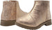 Rampage Toddler Girls’ Little Kid Slip On Short Shimmer Metallic Snake Boots with Metal Zipper