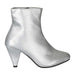 Via Rosa Women's Patent Leather Ankle Boots High-Shine Mid-Calf Fashion Shoes