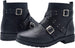 Via Rosa Women’s Short Ankle Moto Boots Embellished with Studded Straps and Buckles