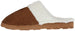 Women's Warm and Comfy Microsuede Slipper with Faux Fur Collar