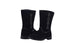 bebe Girls Big Kid Easy Pull-On Mid High Tall Microsuede Boots Embellished with Glitter Trim and Rhinestones