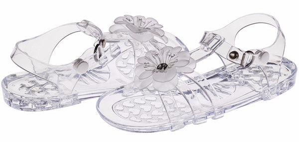 Chatties Toddler Girls Jelly Sandals - Clear, Size 7/8 (More Colors and Sizes Available)