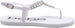 Girl's PCU Sparkly Rhinestone Fashion T-Strap Thong Sandals, Fancy Spring and Summer Slip-On Flats